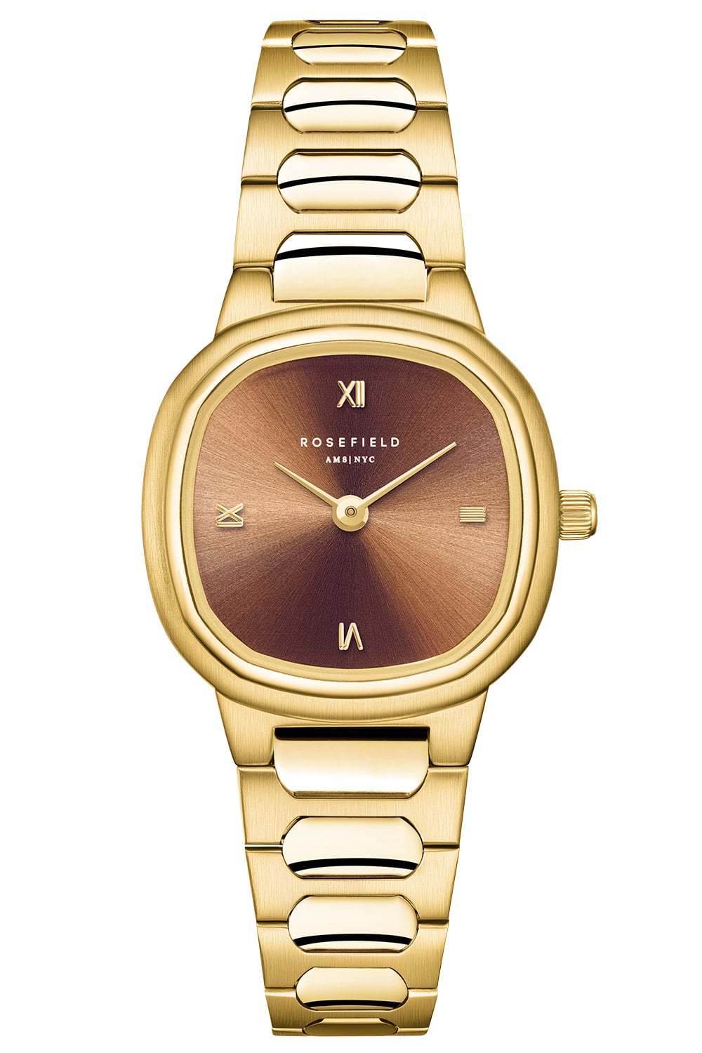Rosefield ORBGSG-OR08 Damenuhr Gaia XS Goldfarben/Braun