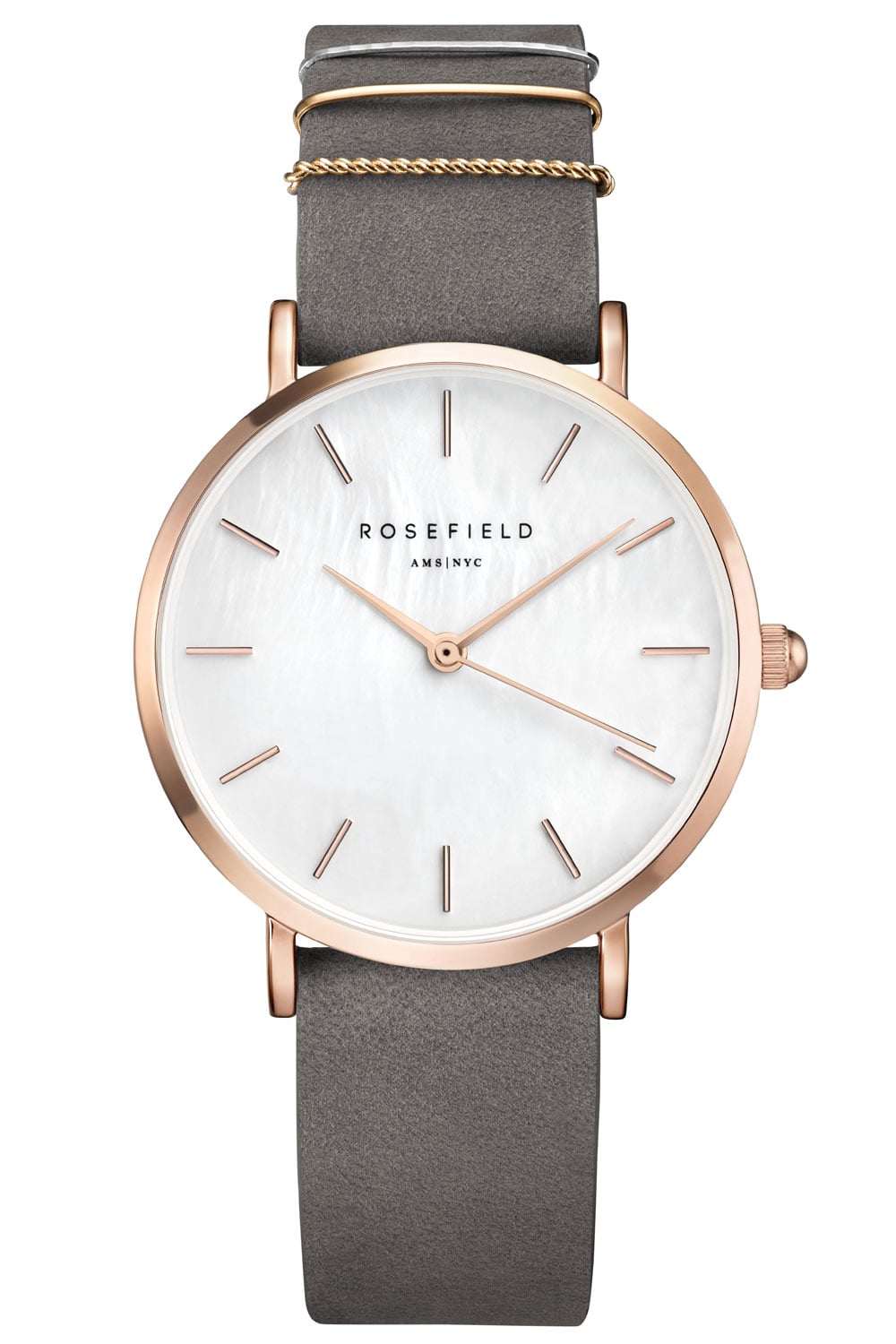 Rosefield WEGR-W75 Damenuhr The West Village Elephant Grey/Roségold Rosefield WEGR-W75 Damenuhr The West Village Elephant Grey/Roségold