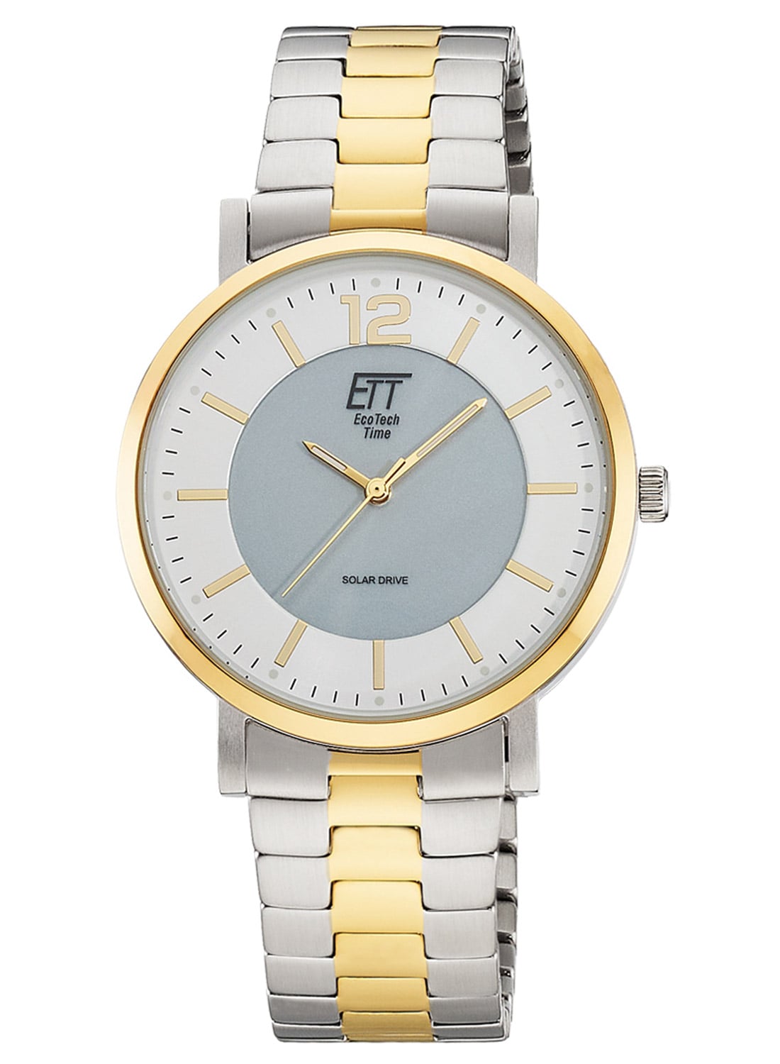 ETT Eco Tech Time ETT Eco Tech Time EGS 12162 41M Herren Armbanduhr Solar Zweifarbig