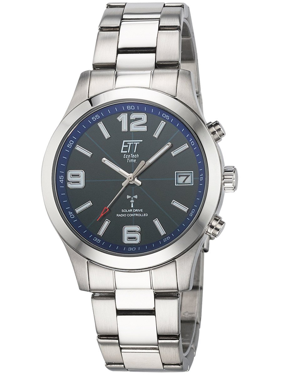 Eco • EGS-11485-32M Herren-Armbanduhr Gobi ETT Tech Funk-Solar Blau Time uhrcenter