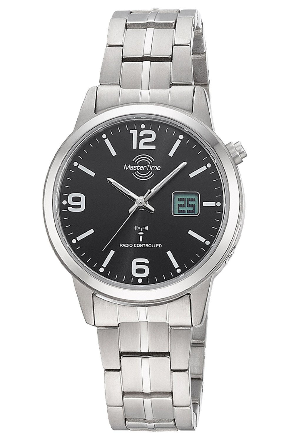 Master Time MTLT-10901-22M Damen-Funkuhr Expert Titan/Schwarz