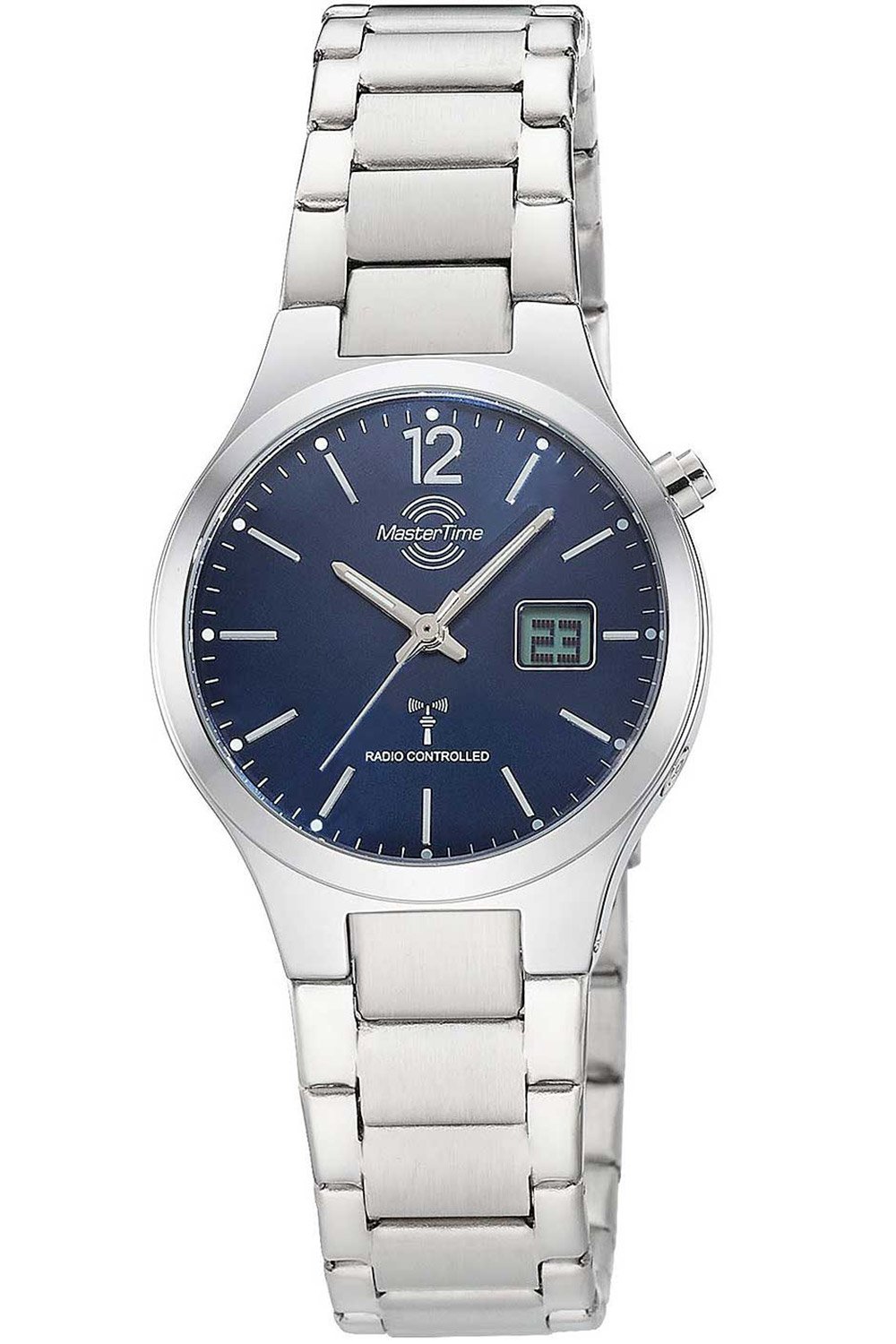 Master Time MTLA-10912-31M Damen-Funkarmbanduhr Lady Line Blau