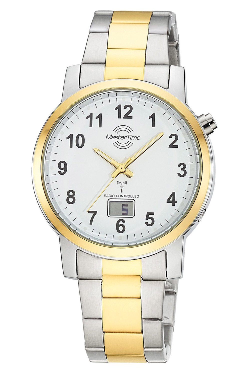Master Time MTGA-10956-12M Herren-Funkarmbanduhr Basic Bicolor
