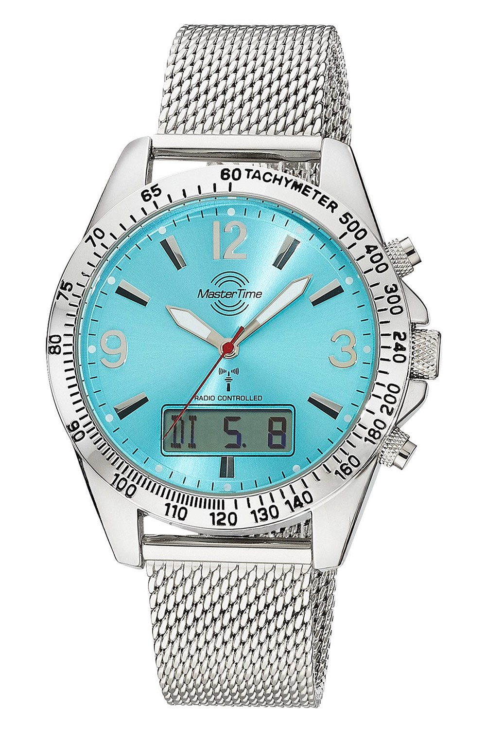 Master Time MTGA-10963-32M Herren-Funkuhr Sporty Big Date Chronograph Türkis
