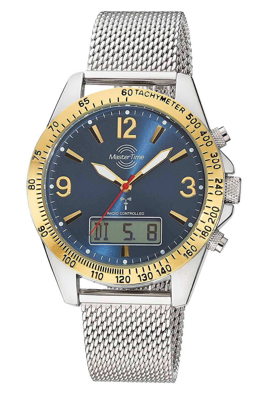 Master Time MTGA-10964-32M Herrenuhr Funk Sporty Big Date Chronograph Blau Master Time MTGA-10964-32M Herrenuhr Funk Sporty Big Date Chronograph Blau