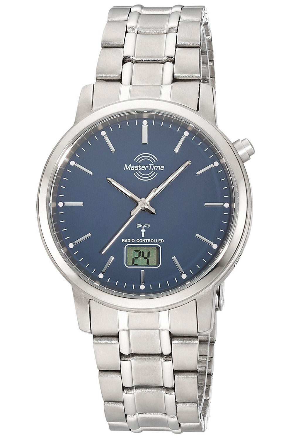 Master Time Funk Herren-Armbanduhr Blau MTGT-10755-31M uhrcenter Titan •