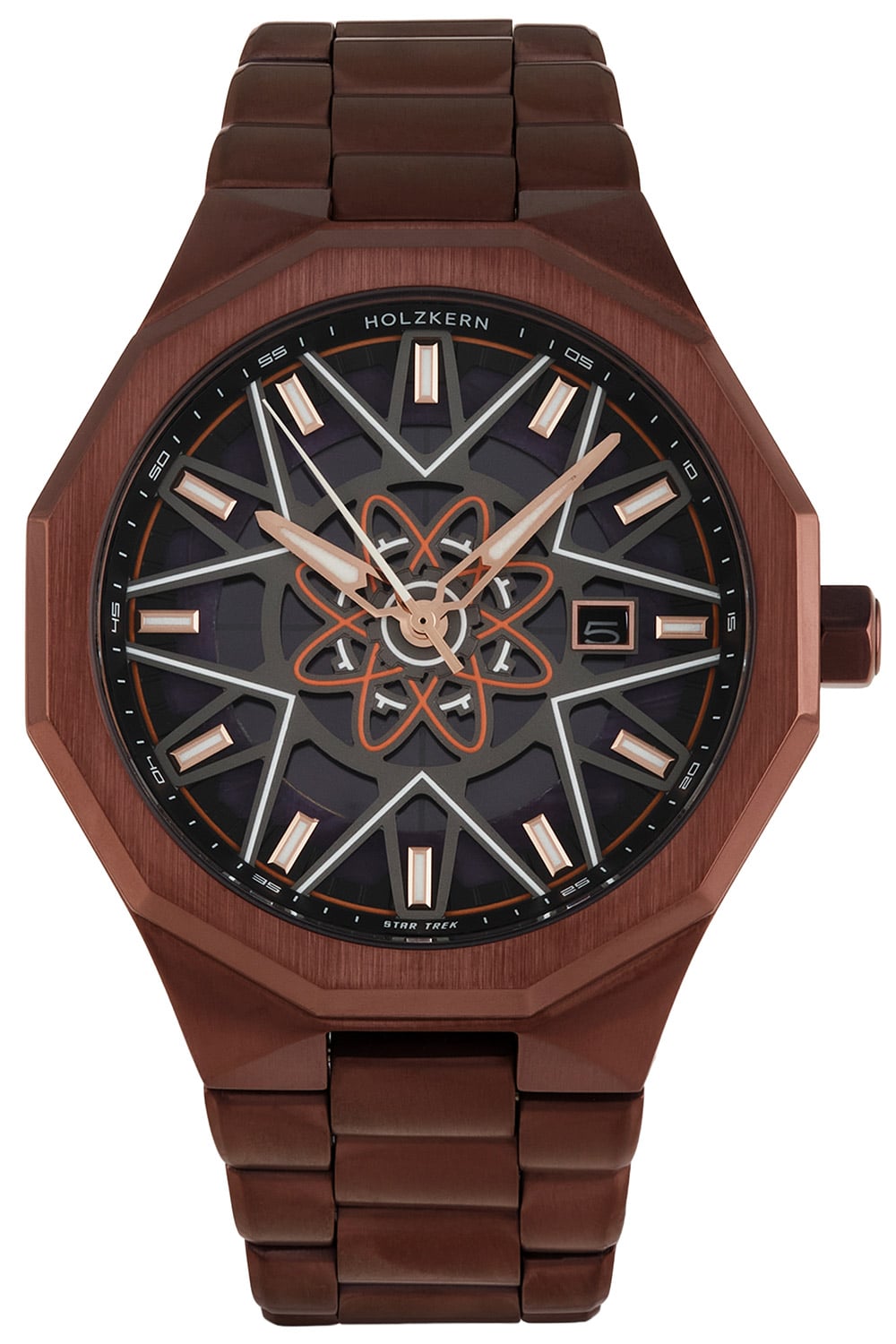 Holzkern Herrenuhr Solar Star Trek™ Tellarite Marmor/Violett