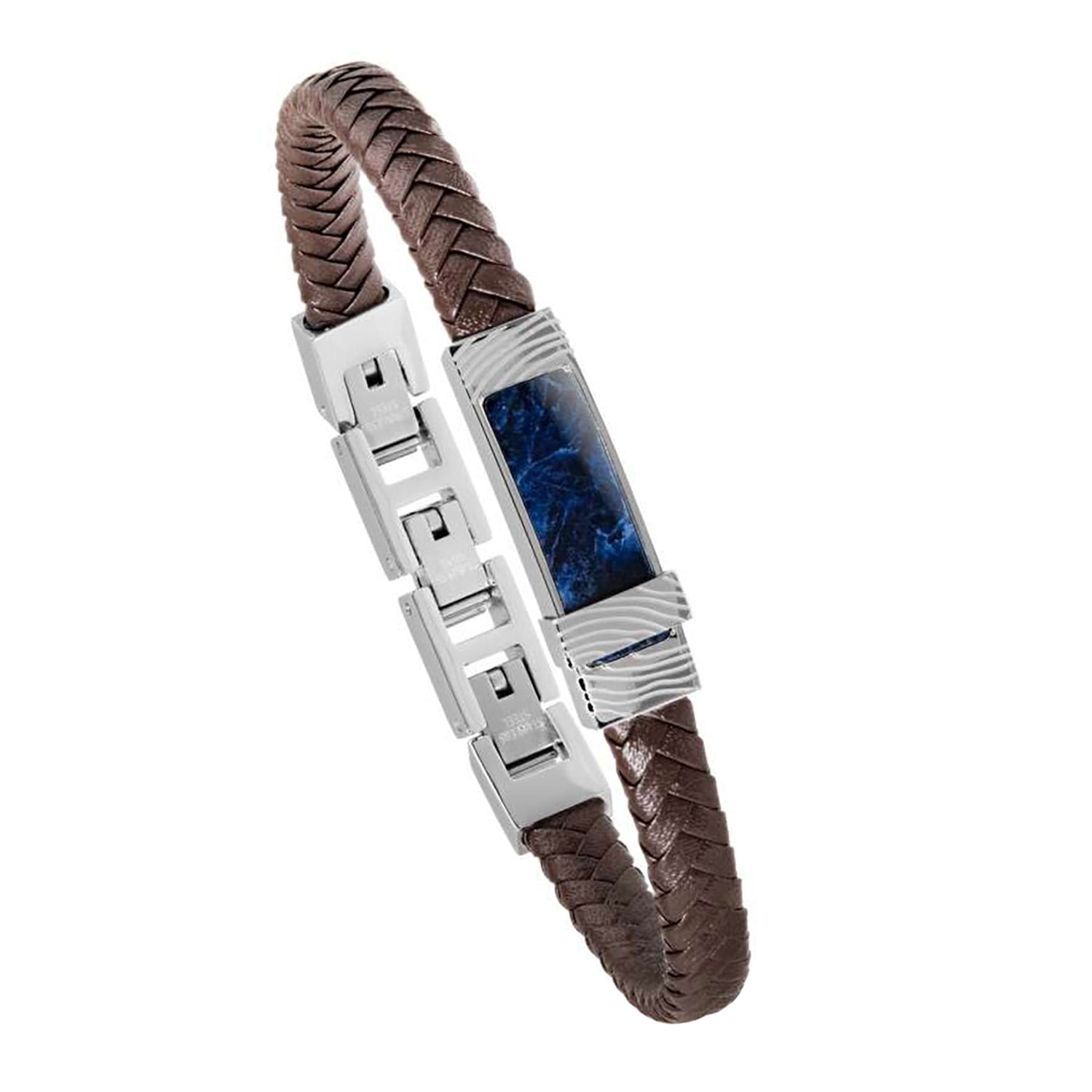 Holzkern Herren-Armband Wildrider Sodalith/Braun