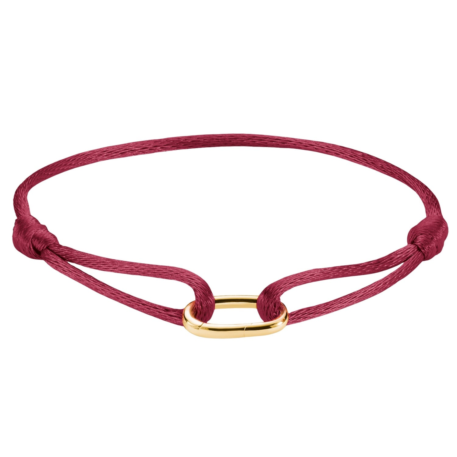 Thomas Sabo C1210-413-50-L24V Textil-Armband Connect Vergoldet Rot