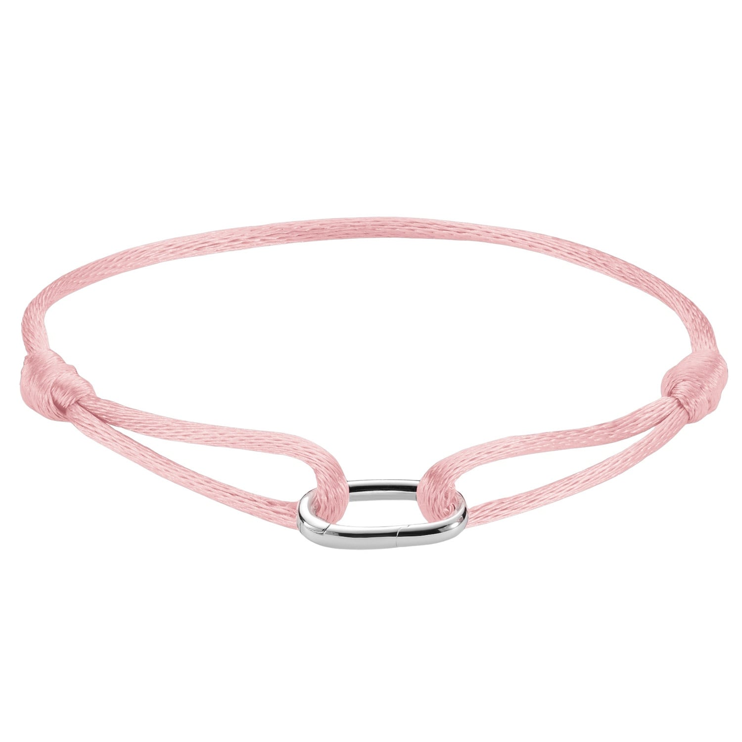 Thomas Sabo C1210-001-9-L24V Textilarmband Connect Silber Rosafarben