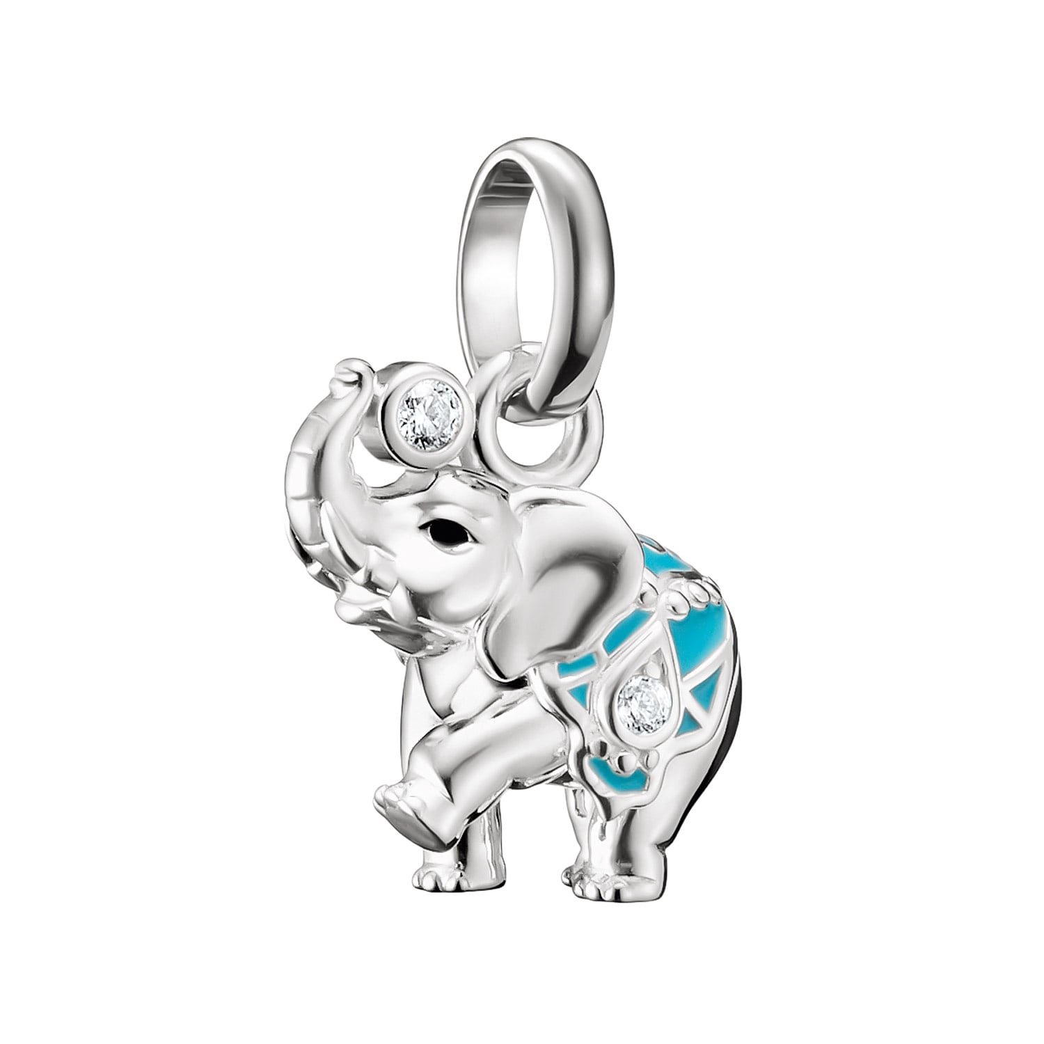 Thomas Sabo CC1327-041-17 Charm-Anhänger Elefant Connect Silber