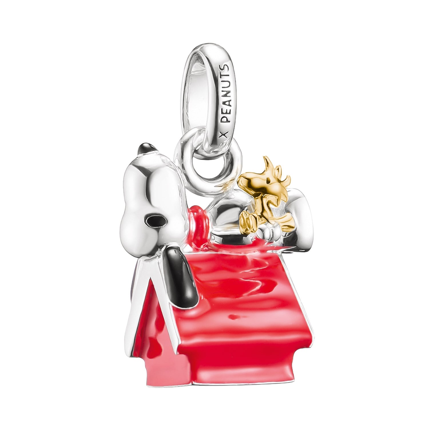 Thomas Sabo CC1305-427-10 Charm-Anhänger Snoopy mit Woodstock Peanuts Connect