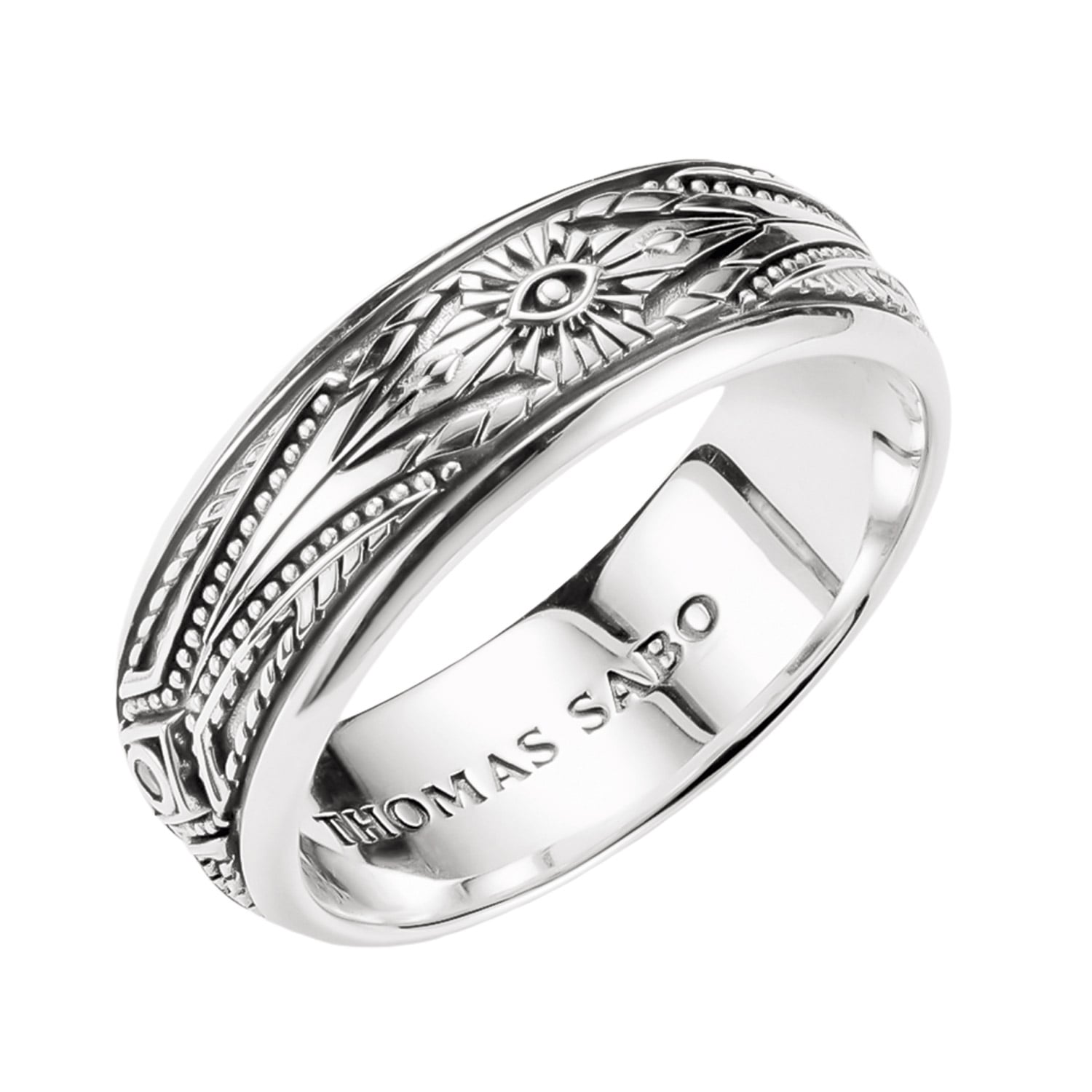 Thomas Sabo TR2526-643-14 Unisex-Ring Elyndra Silber mit Gravuren