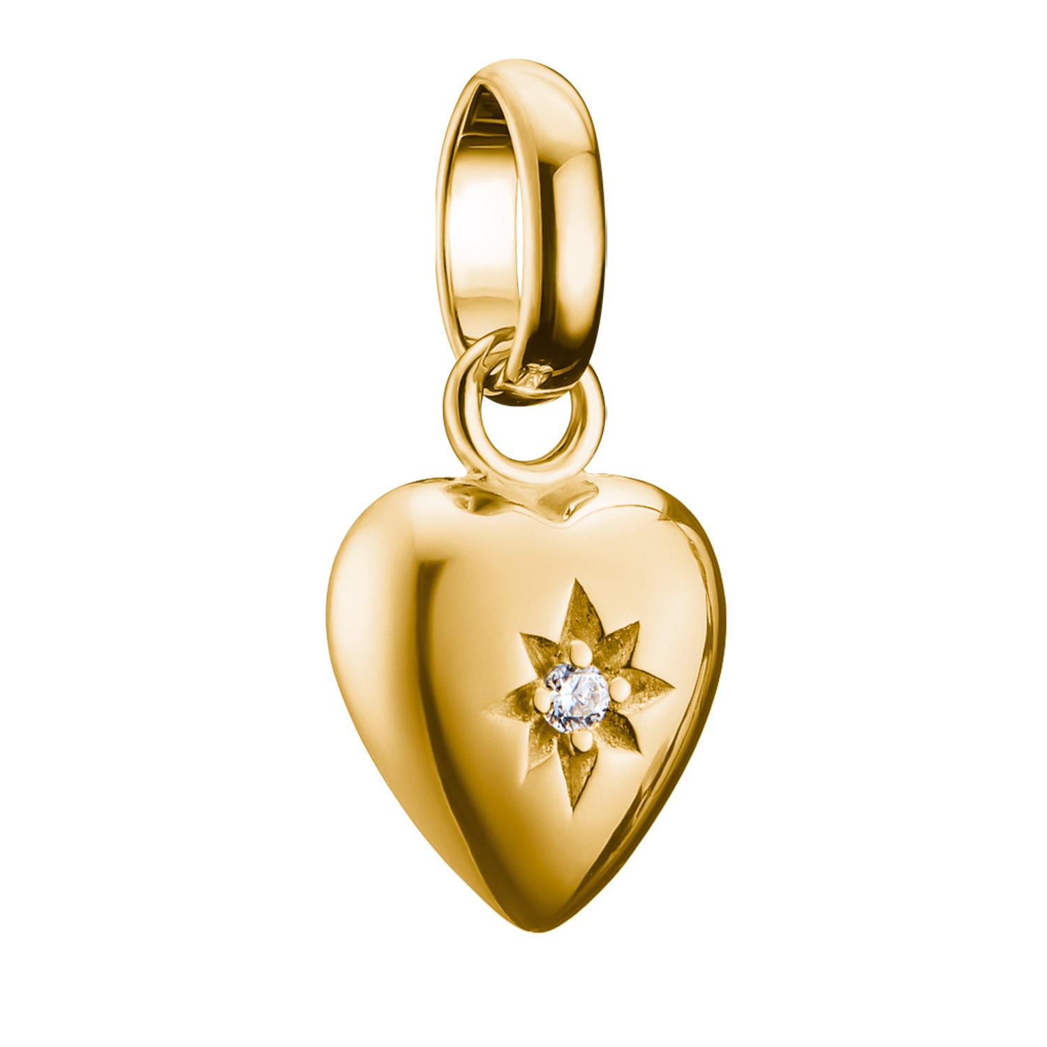 Thomas Sabo CC1234-414-14 Charm-Anhänger Herz Connect Goldfarben