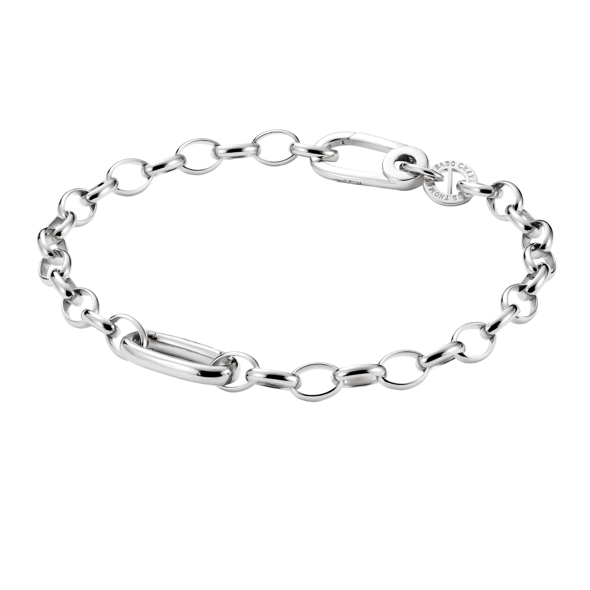 Thomas Sabo C1202-M02-21-L19 Damen Charm-Armband mit einem Connect-Link