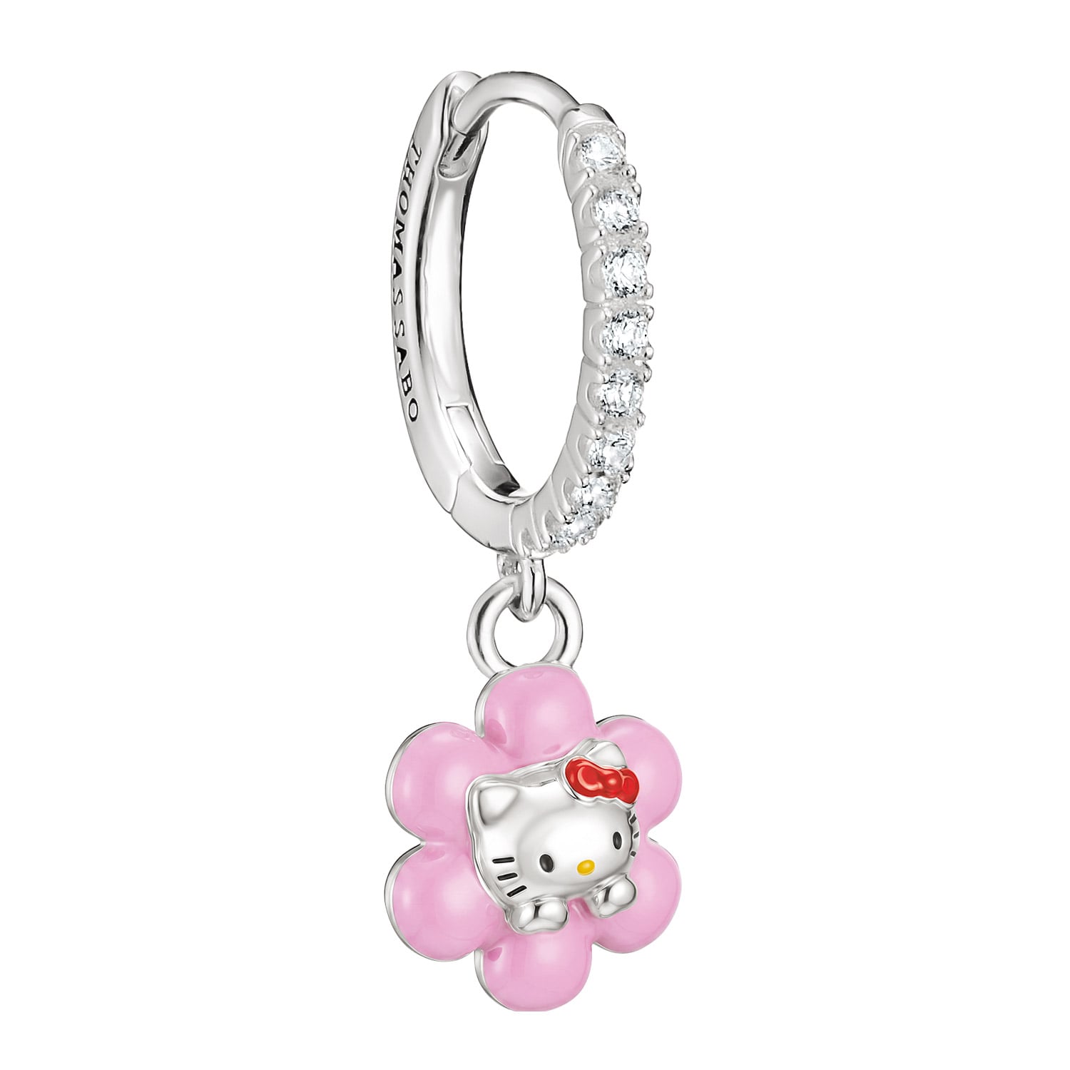 Thomas Sabo CR773-M06-7 Single-Ohrring Hello Kitty Blume