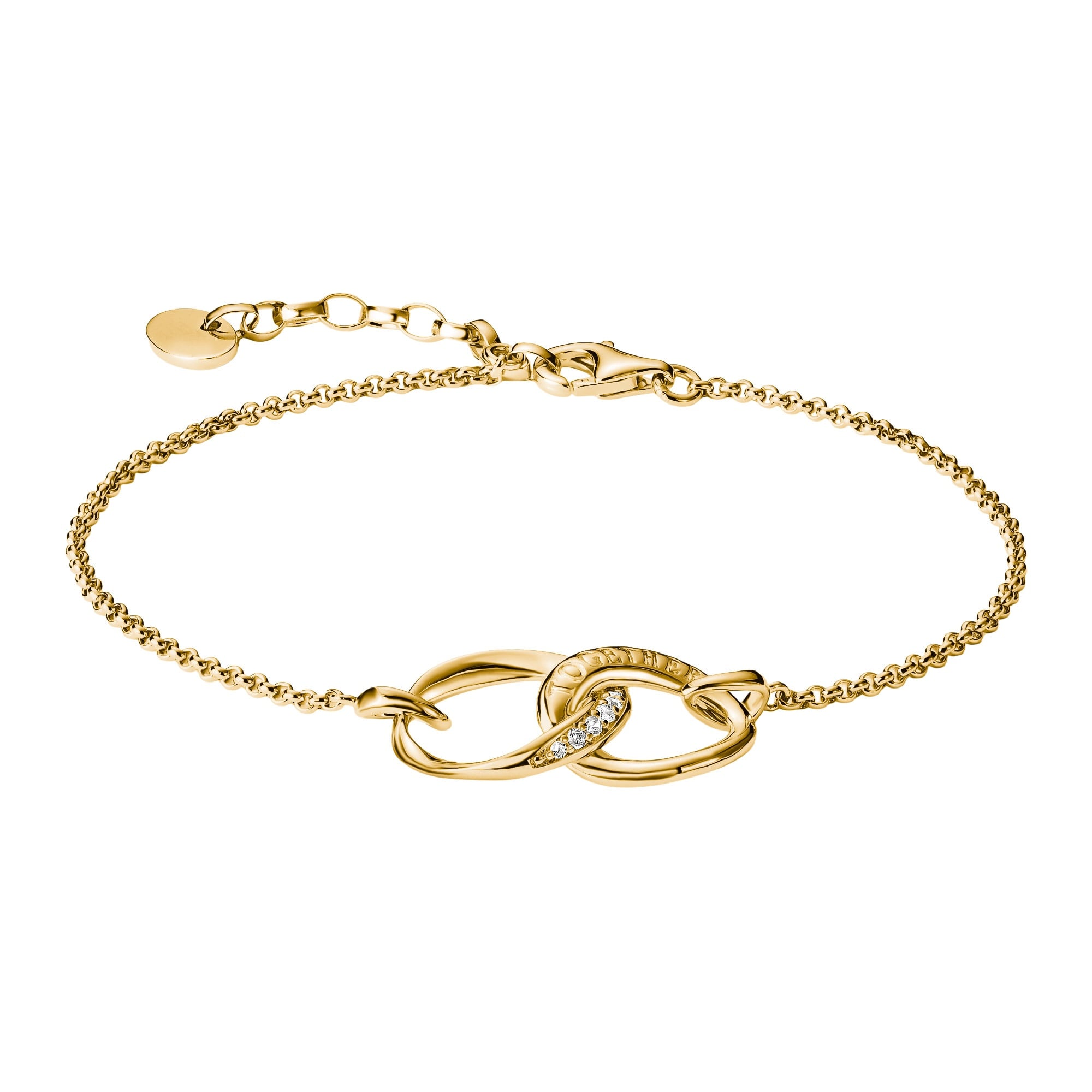 Thomas Sabo A2233-M01-14-L19V Damenarmband Together Goldfarben mit Zirkonia