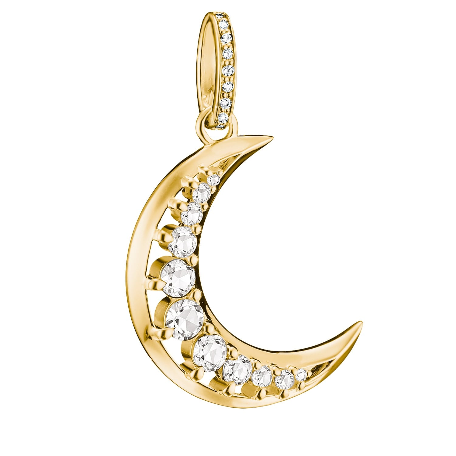 Thomas Sabo PE1020-M01-14 Anhänger Goldfarben Mond mit Zirkonia