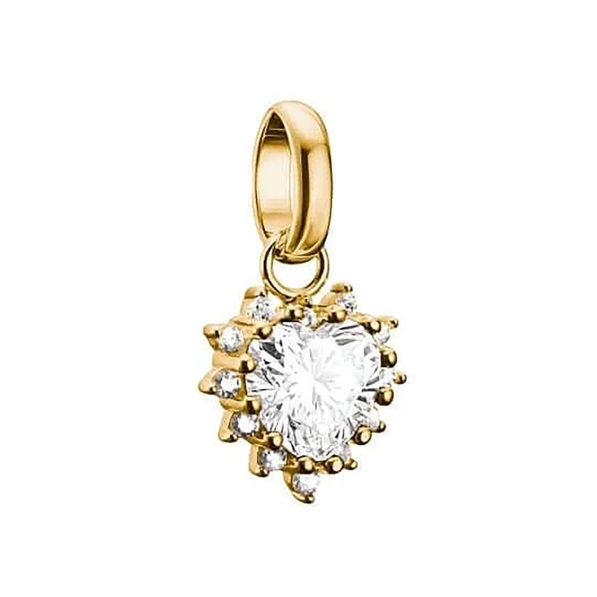 Thomas Sabo CC1279-M01-14 Charm-Anhänger True Romance Rotes Herz Goldfarben