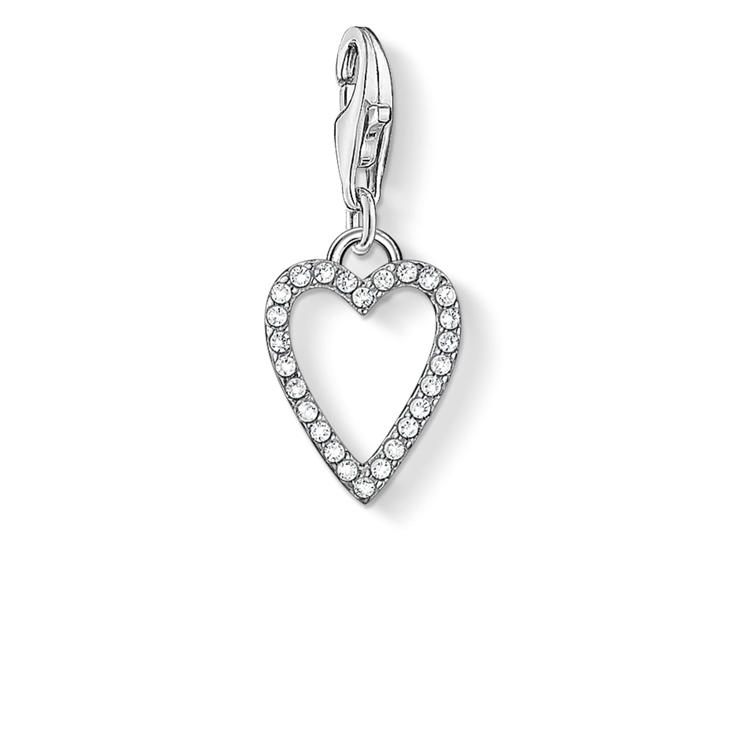 THOMAS SABO Charm-Anhänger Schneeflocke - 925er Sterlingsilber, 22x14mm
