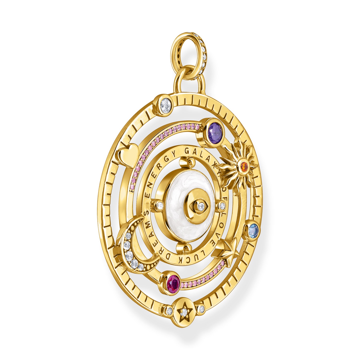 Thomas Sabo Pendant with Symbols Gold Tone PE957-565-7 • uhrcenter