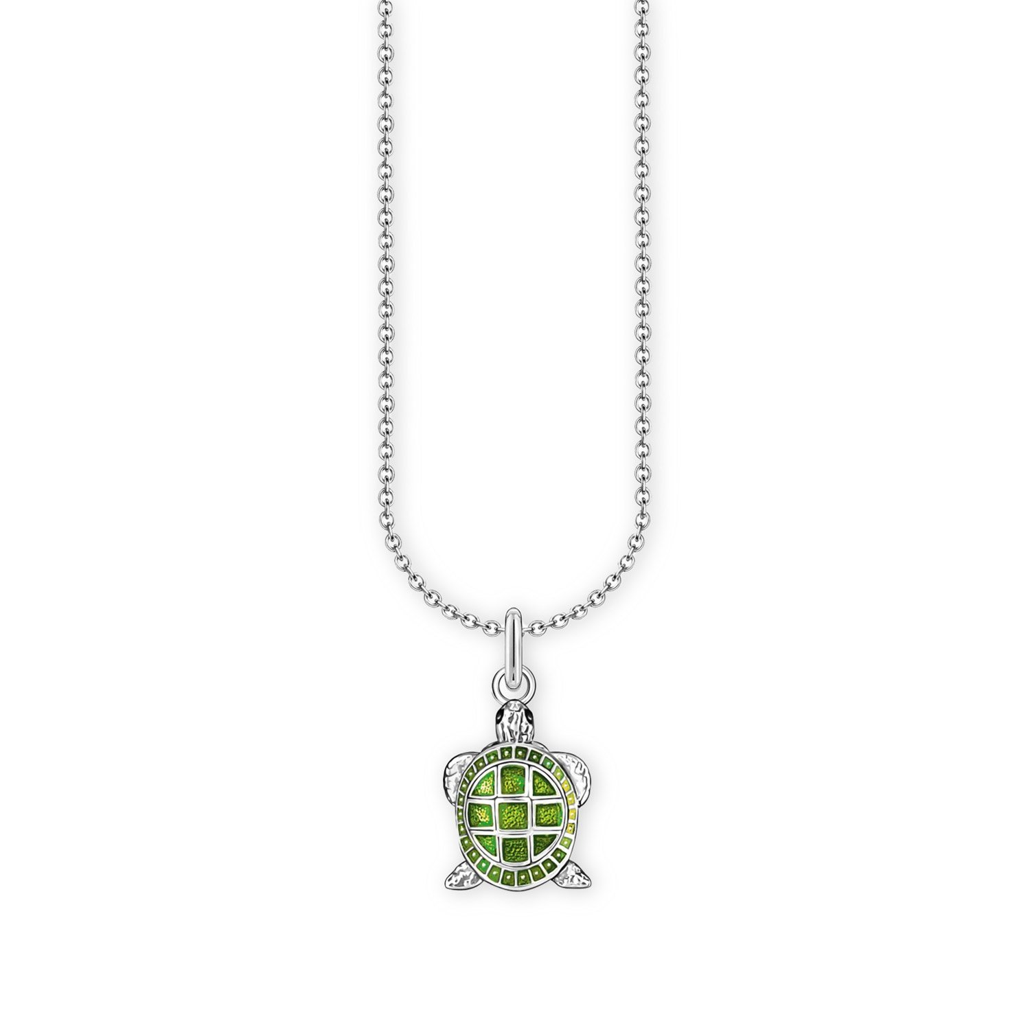 Thomas Sabo KE2216-007-6-L45V Damen-Kette mit Schildkröten-Anhänger Silber