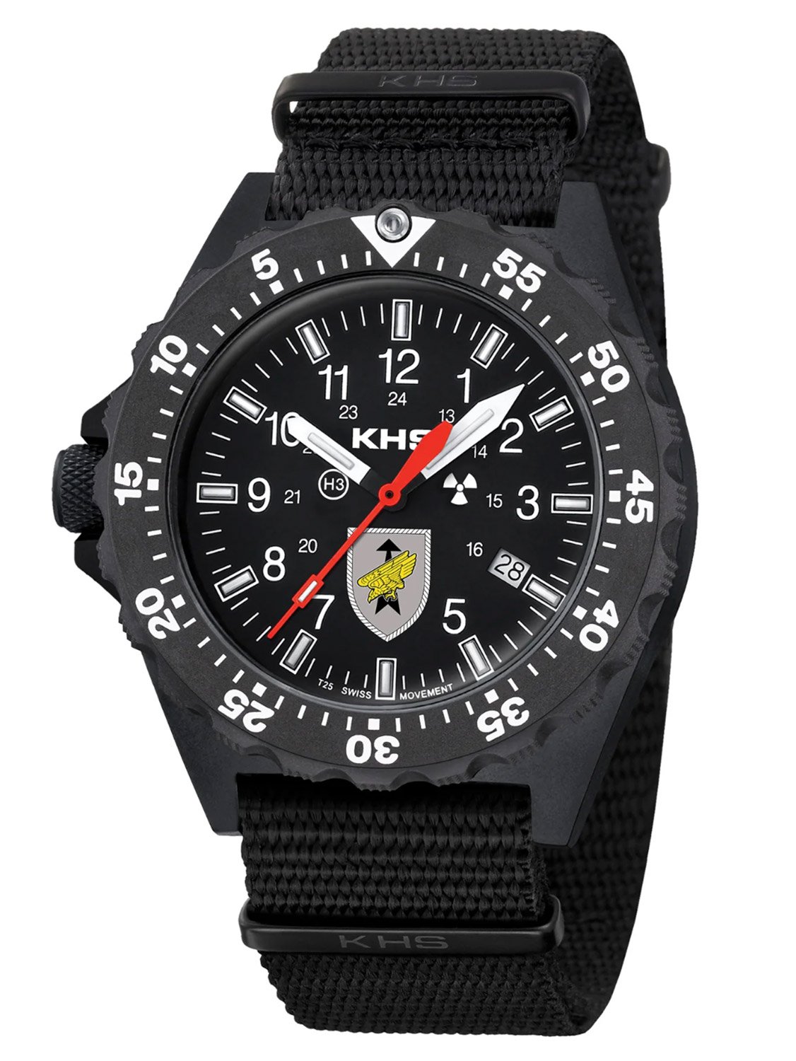 KHS SH2F.DSK.NB Herren-Armbanduhr Shooter MKII DSK Schwarz