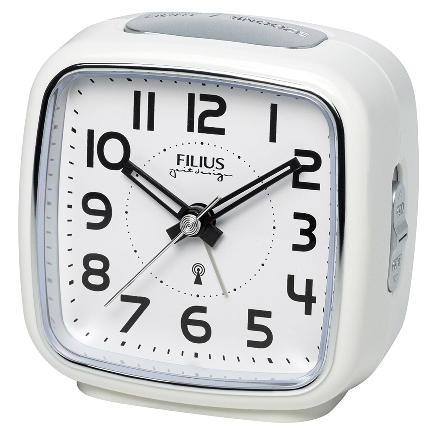 Filius Filius 0607 0 Funkwecker Weiß/Silberfarben