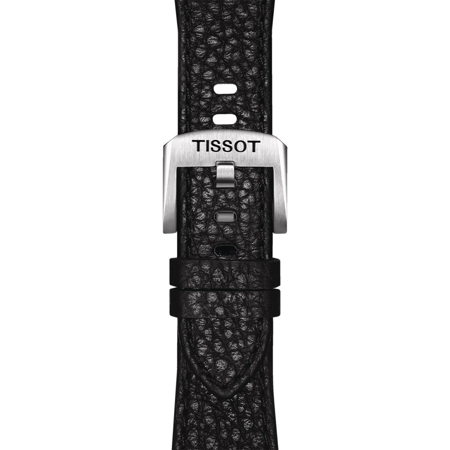 Tissot watch black leather strap sale