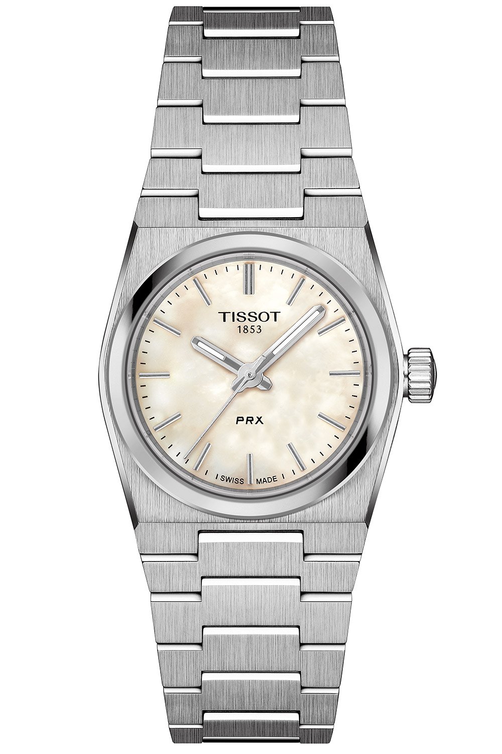 Tissot T137.010.11.111.00 Damenuhr Quarz PRX 25 mm Perlmutt