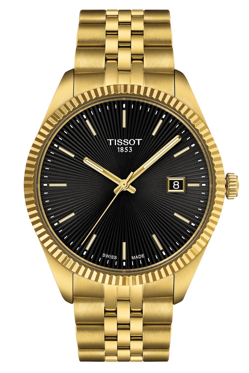 Tissot T156.410.33.051.00 Herrenuhr Quarz Ballade 40 mm Goldfarben/Schwarz