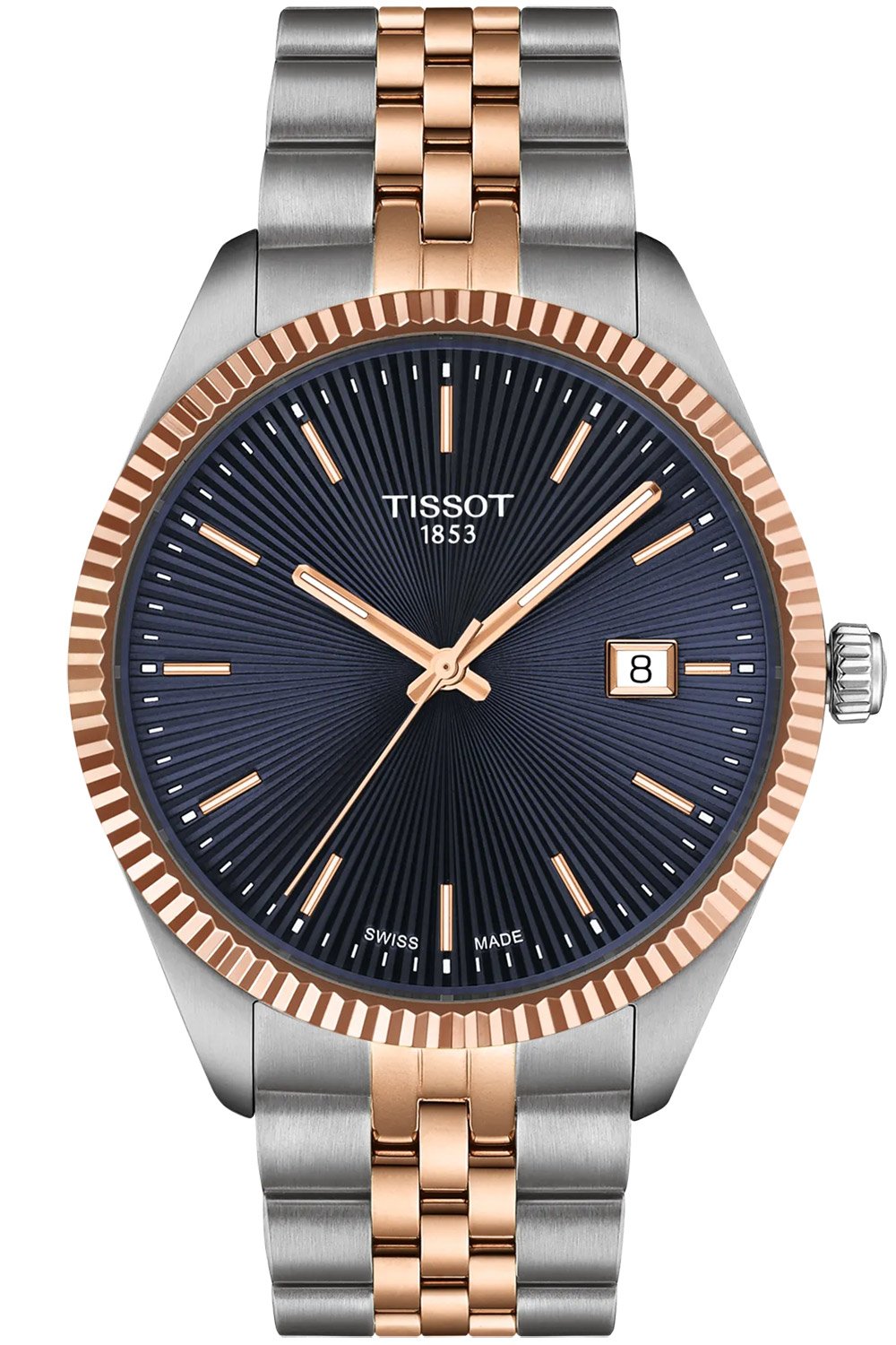 Tissot T156.410.22.041.00 Herrenuhr Quarz Ballade 40 mm Bicolor/Blau