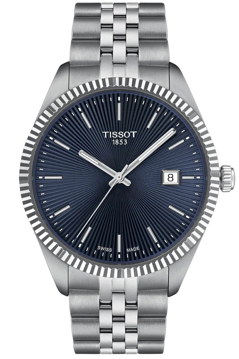 Tissot T156.410.11.041.00 Herrenuhr Quarz Ballade 40 mm Stahl/Blau