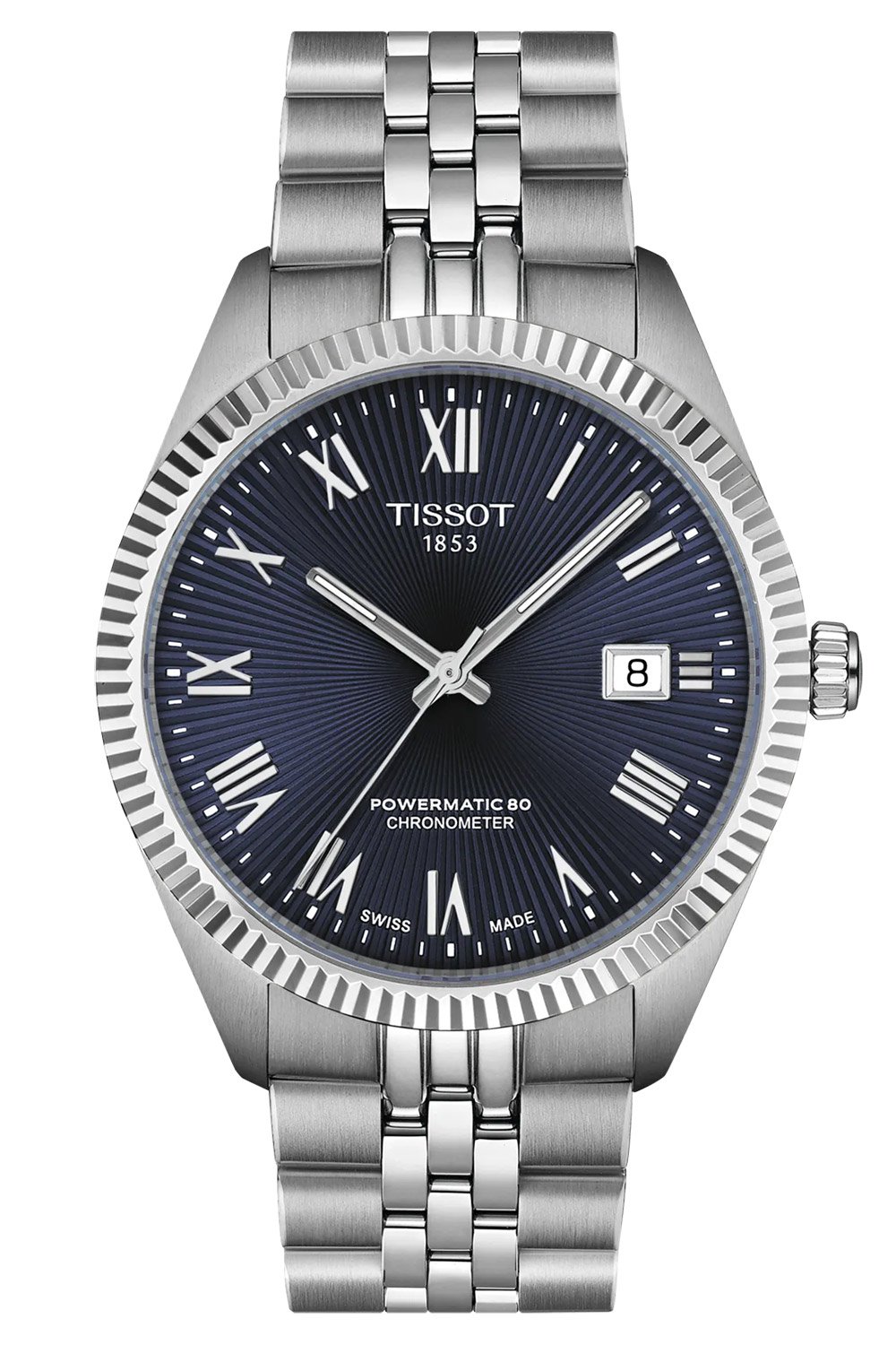 Tissot T156.408.11.043.00 Herrenuhr Powermatic 80 COSC Ballade 39 mm Blau