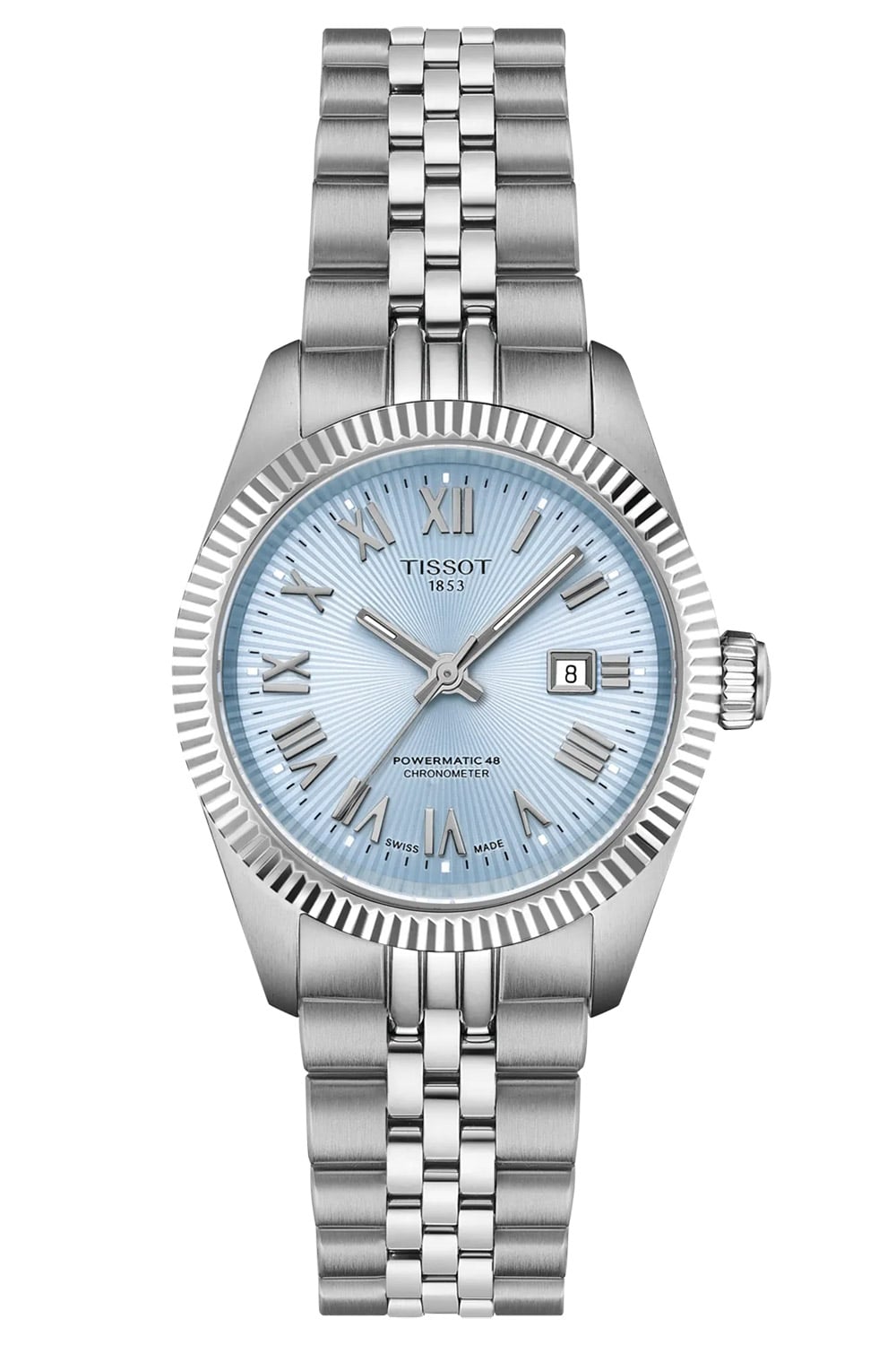 Tissot T156.208.11.353.00 Damenuhr Powermatic 48 COSC Ballade 30 mm Hellblau Tissot T156.208.11.353.00 Damenuhr Powermatic 48 COSC Ballade 30 mm Hellblau