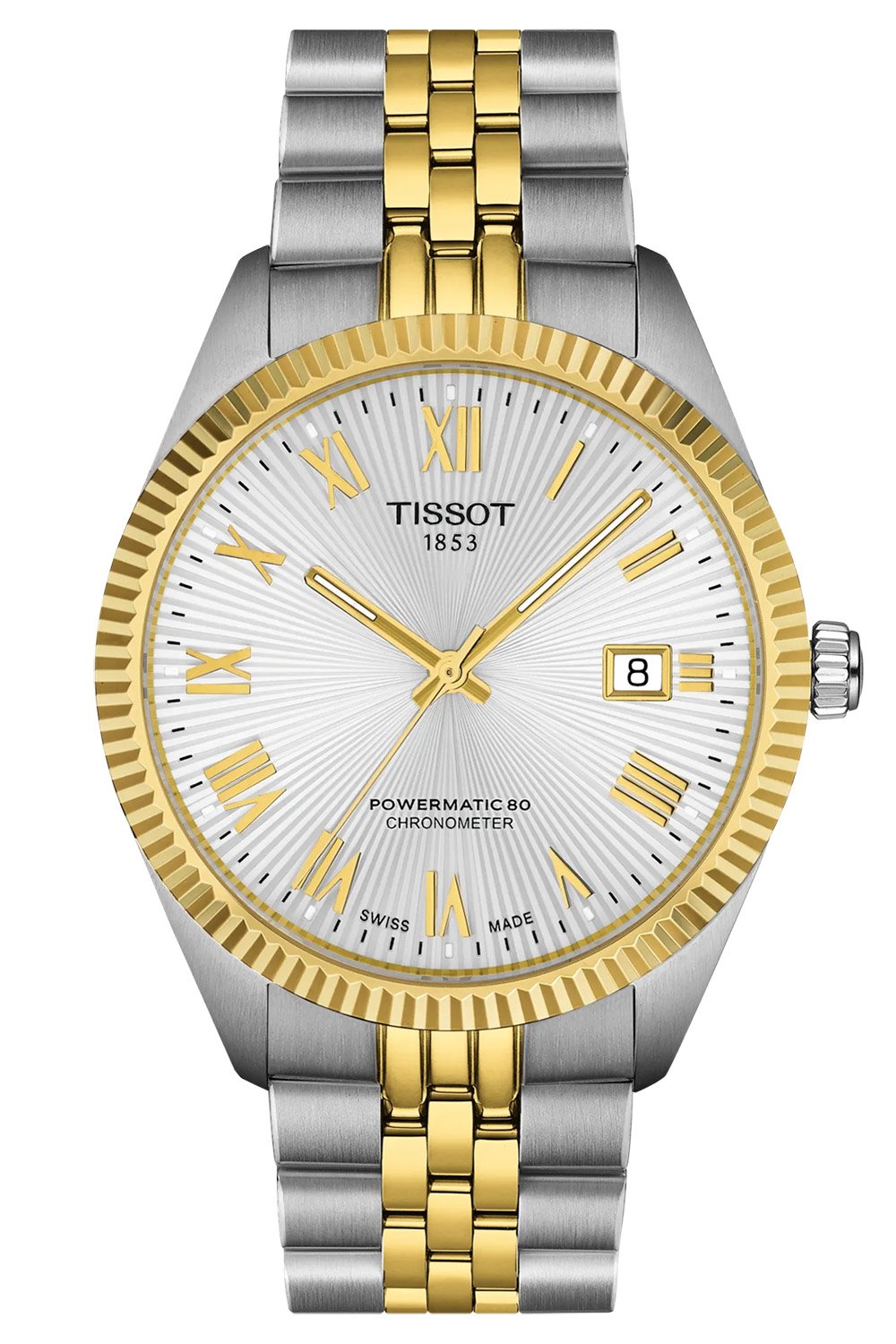 Tissot T156.408.22.033.00 Herrenuhr Powermatic 80 COSC Ballade 39 mm Bicolor