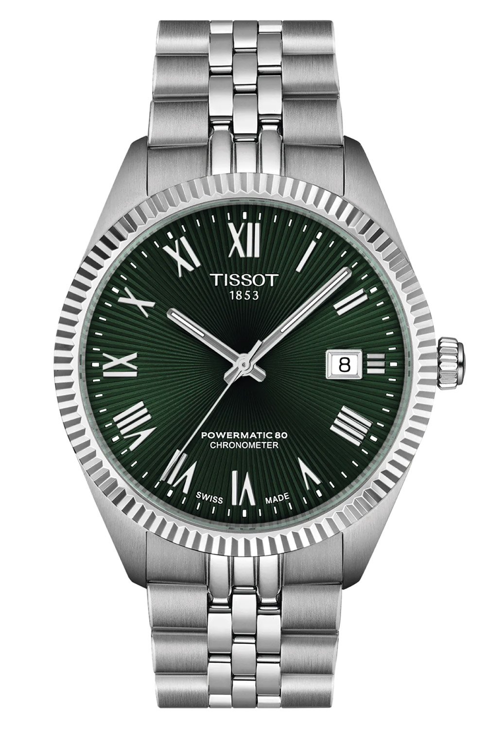 Tissot T156.408.11.093.00 Herrenuhr Powermatic 80 COSC Ballade 39 mm Grün