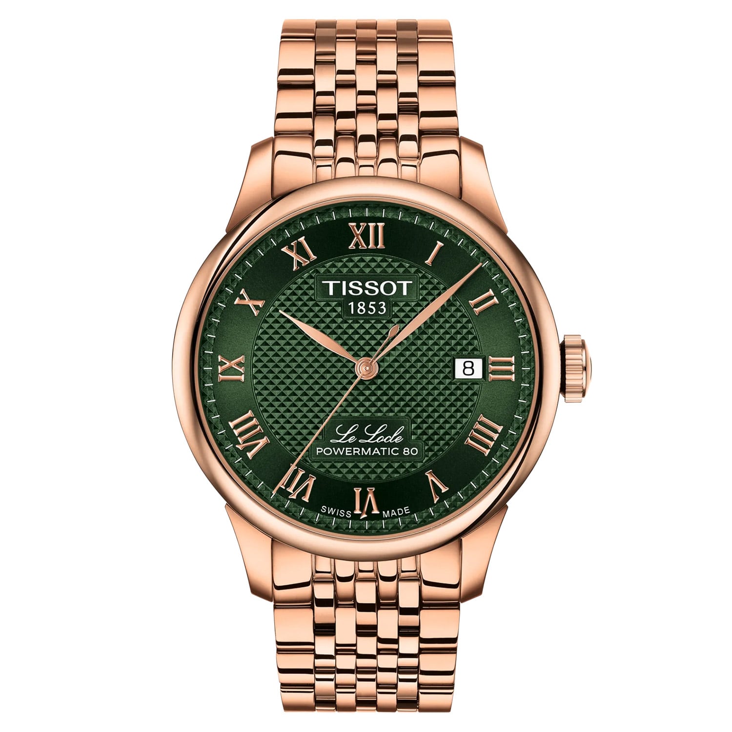 Tissot T006.407.33.093.00 Herrenuhr Le Locle Automatik Roségoldfarben/Grün Tissot T006.407.33.093.00 Herrenuhr Le Locle Automatik Roségoldfarben/Grün