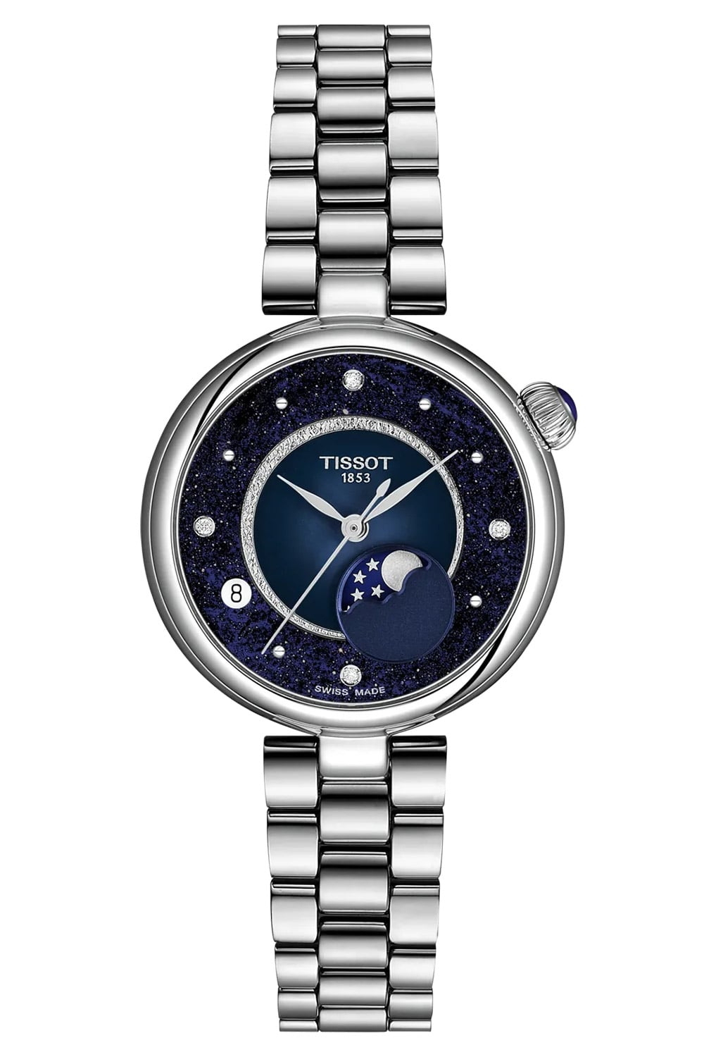 Tissot T1522231149600 Damen-Armbanduhr Désir Mondphase Nachtblau