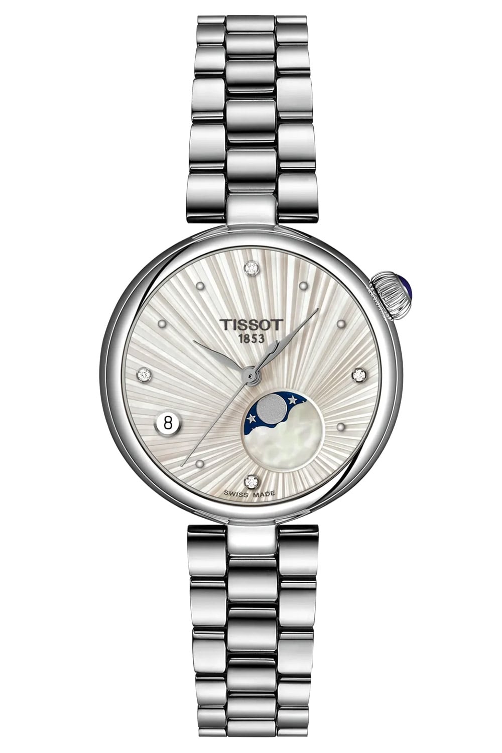 Tissot T1522231103600 Damenuhr Désir Mondphase Silberfarben