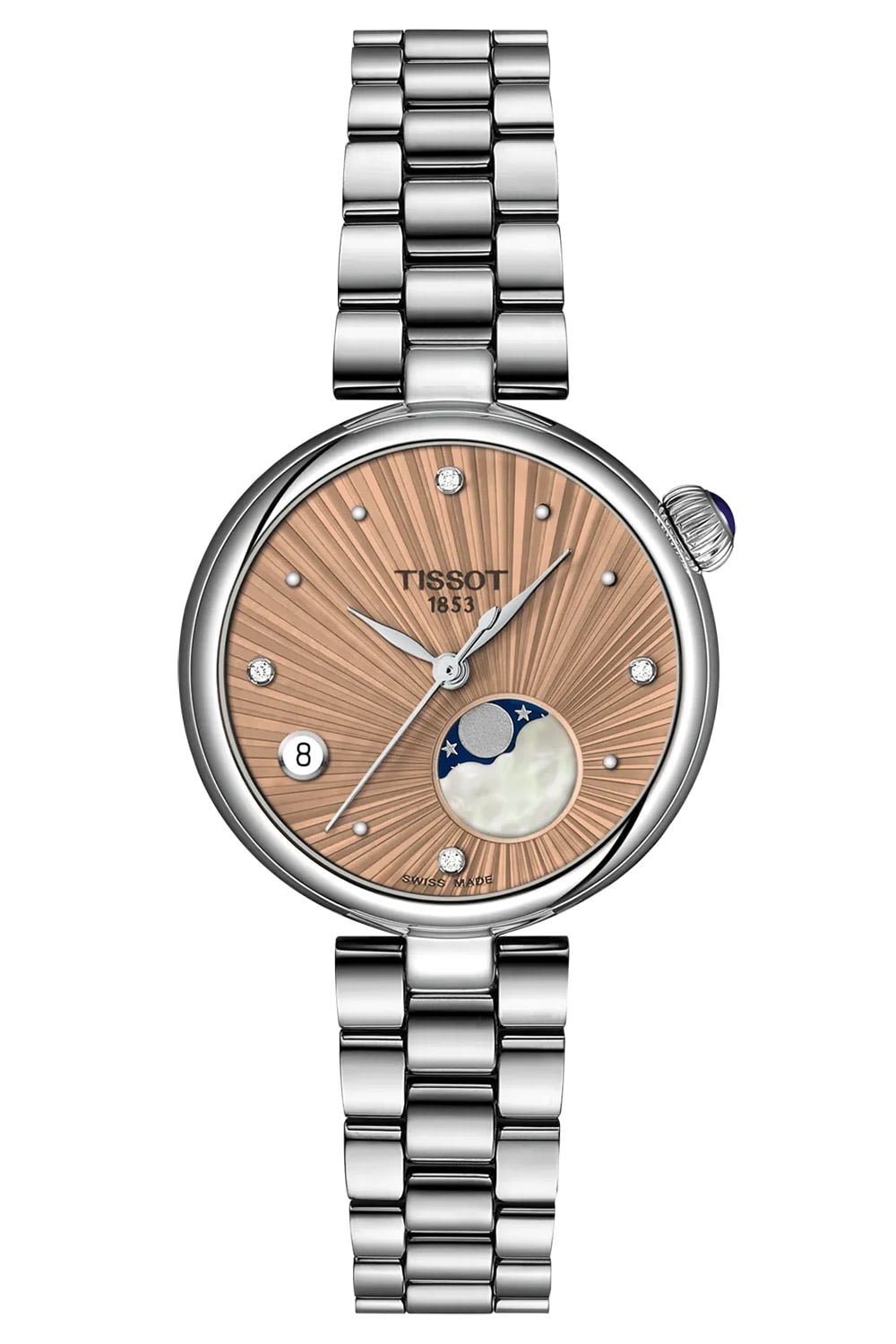 Tissot T1522231154600 Damen-Armbanduhr Désir Mondphase Beige