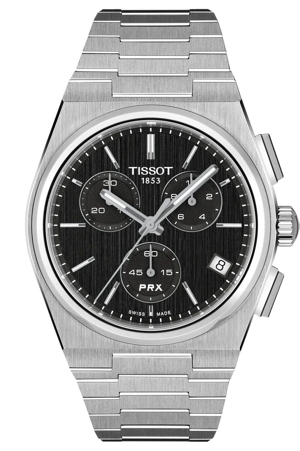 Tissot T1374171105100 Herrenuhr Quarz PRX 41 mm Chronograph Schwarz
