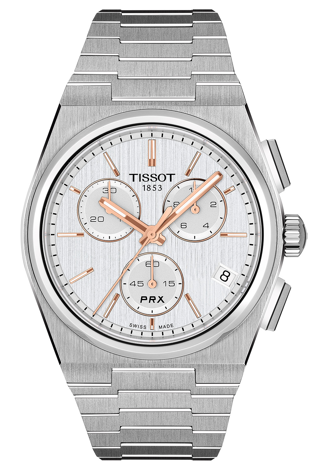 Tissot T1374171103100 Quarzuhr für Herren PRX 41 mm Chronograph Bicolor