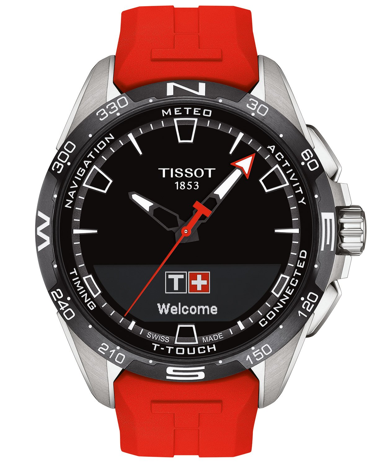Tissot T121.420.47.051.01 Herrenuhr T-Touch Connect Solar Rot