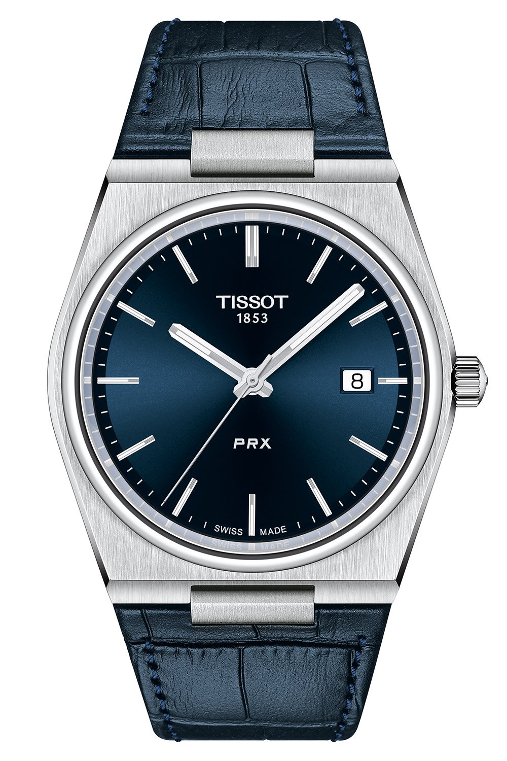 Tissot T137.410.16.041.00 Herren-Armbanduhr PRX 40 205 mit Lederband Blau
