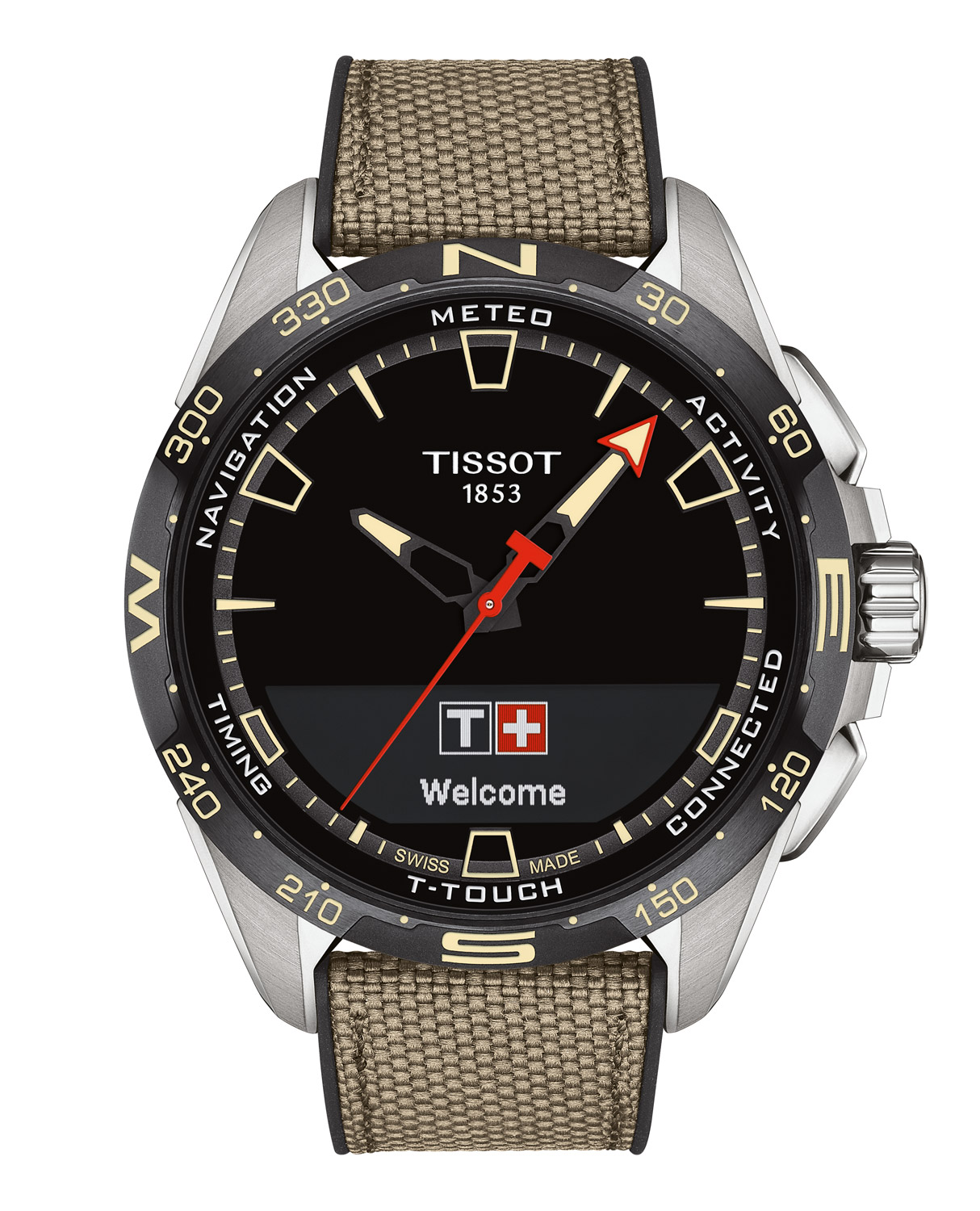 Tissot T121.420.47.051.07 Herrenuhr T-Touch Connect Solar Titan Grau