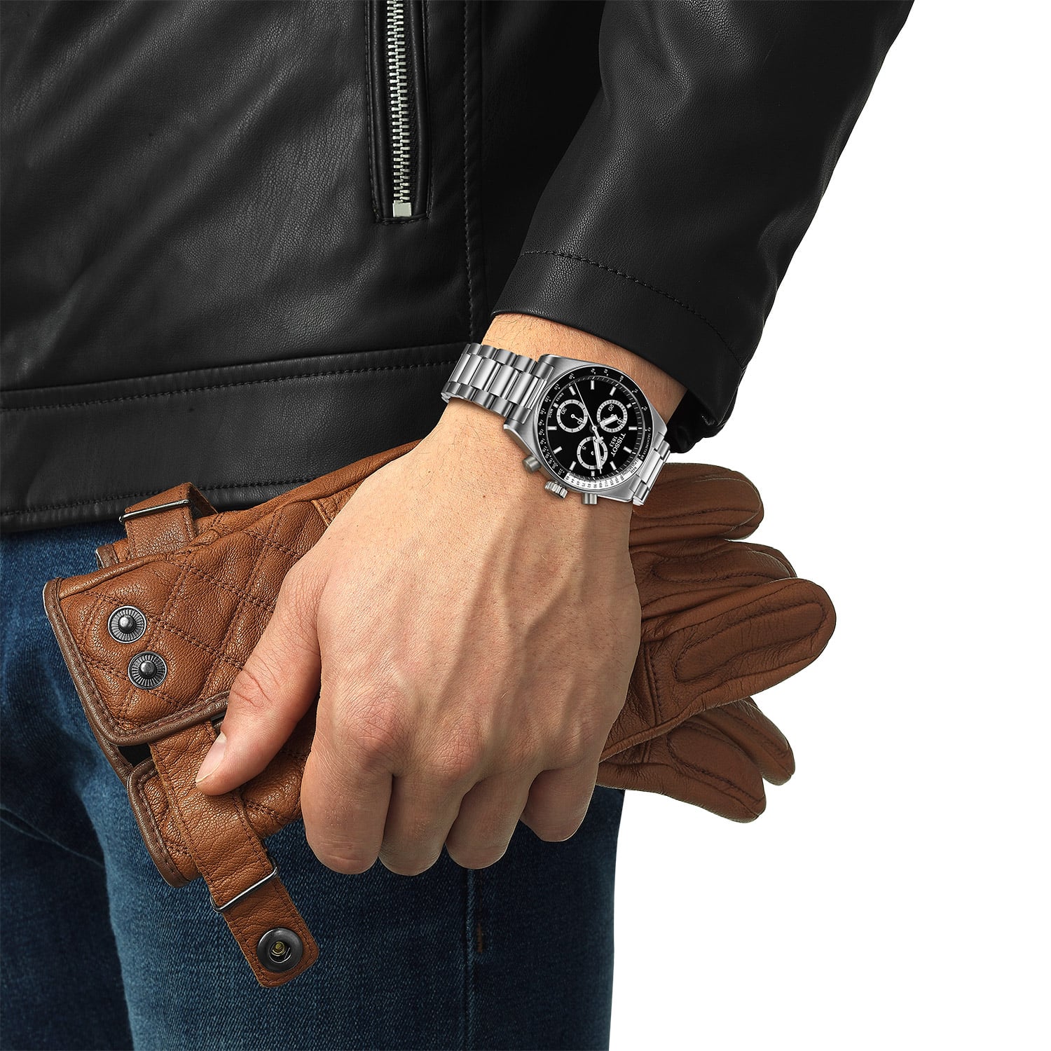 Tissot Herrenuhr PR516 Chronograph Edelstahl/Schwarz T149.417.11 