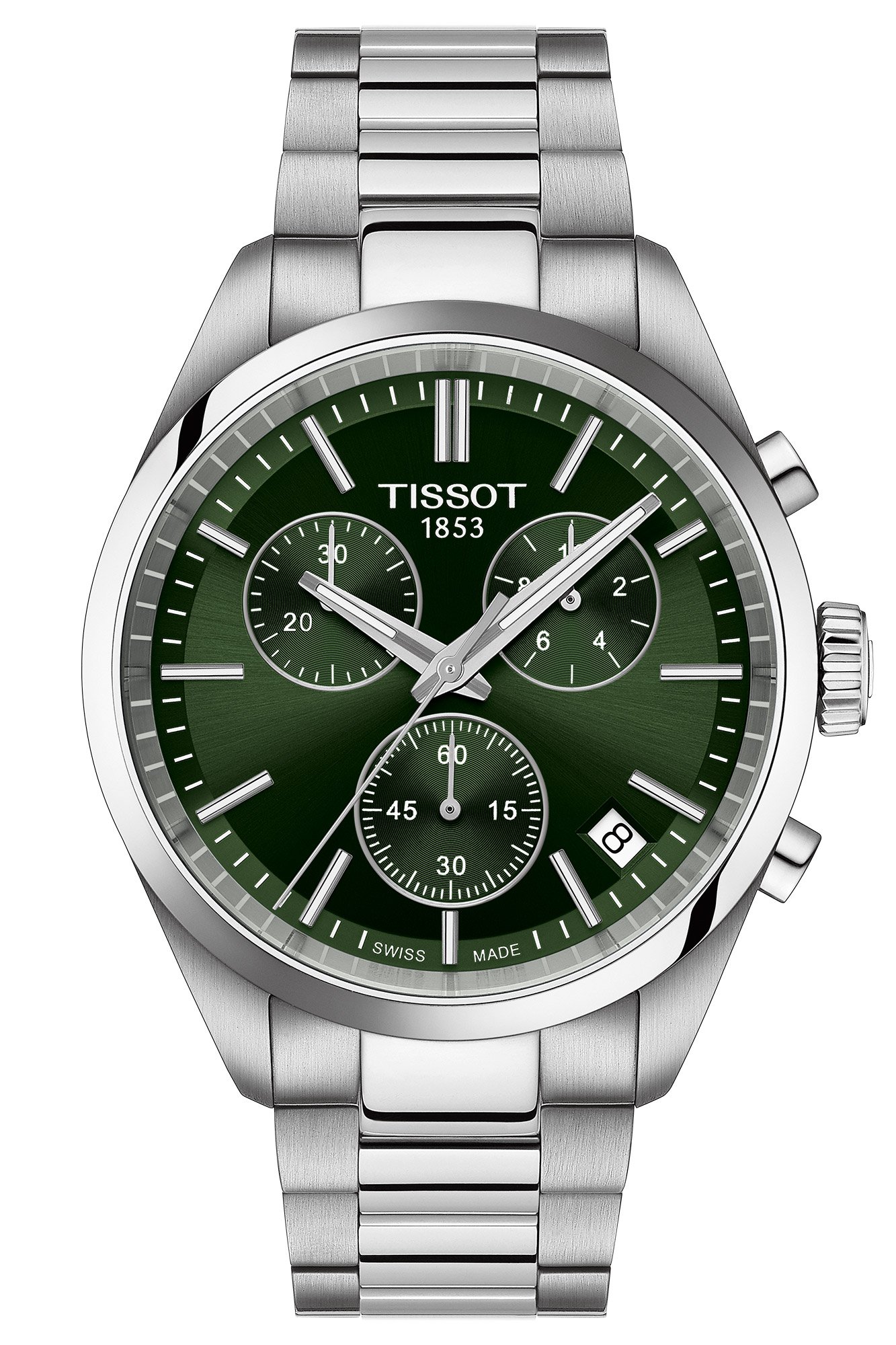 Tissot T150.417.11.091.00 Herrenuhr PR 100 Chronograph Stahl/Grün