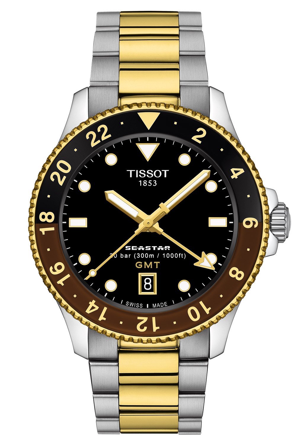 Tissot T120.852.22.051.00 Unisex Taucheruhr Seastar 1000 GMT Bicolor