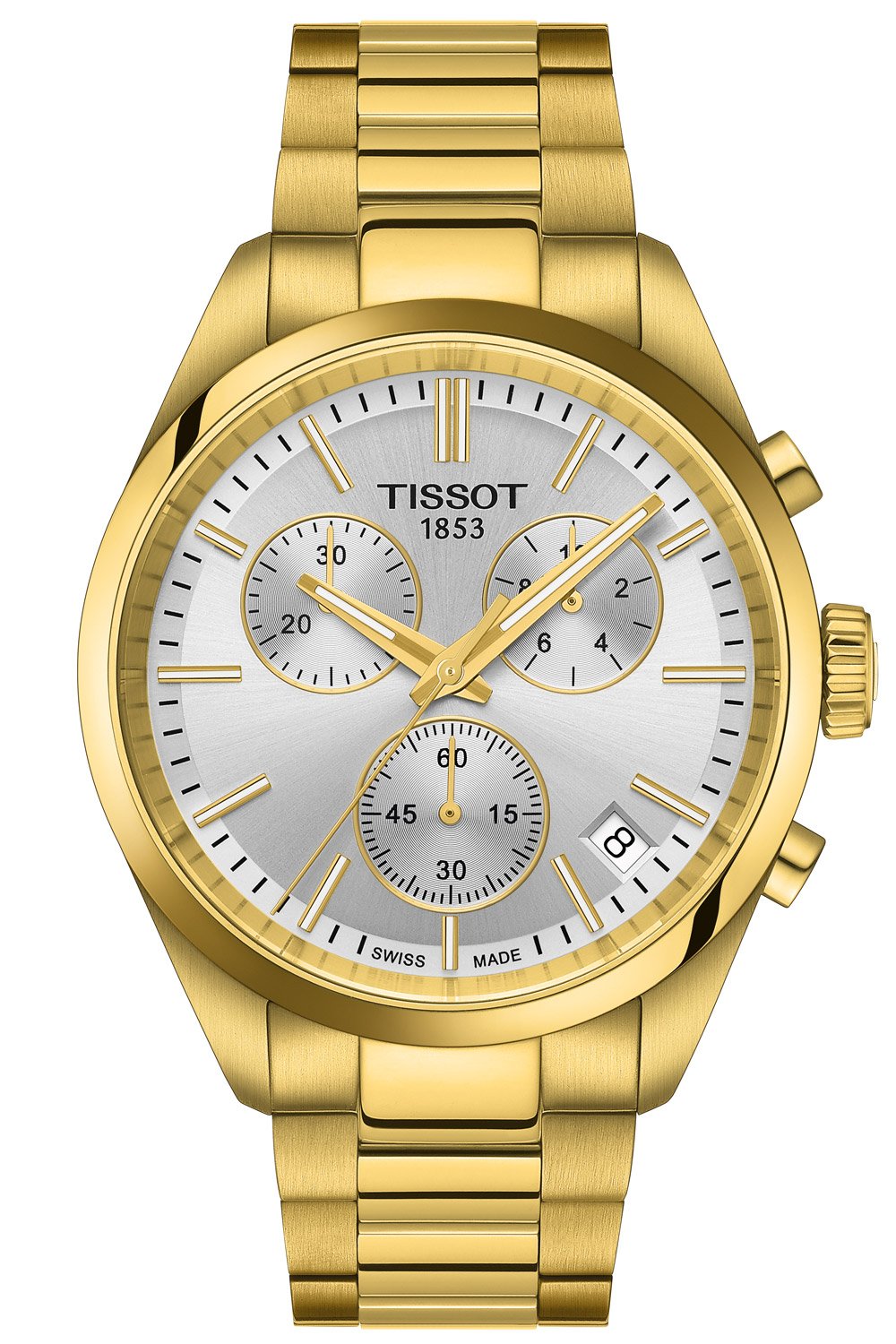 Tissot T150.417.33.031.00 Herrenuhr PR 100 Chronograph Goldfarben